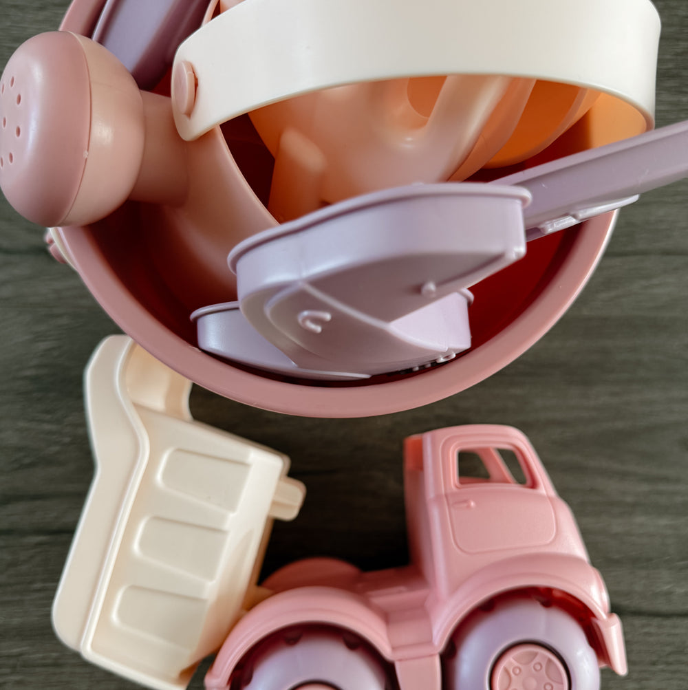 Monnëka Beach Toy Set "Old Rose" (9 Pieces)