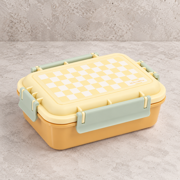 Monnëka Bento pusdienu kārbiņa “Yellow Chess”