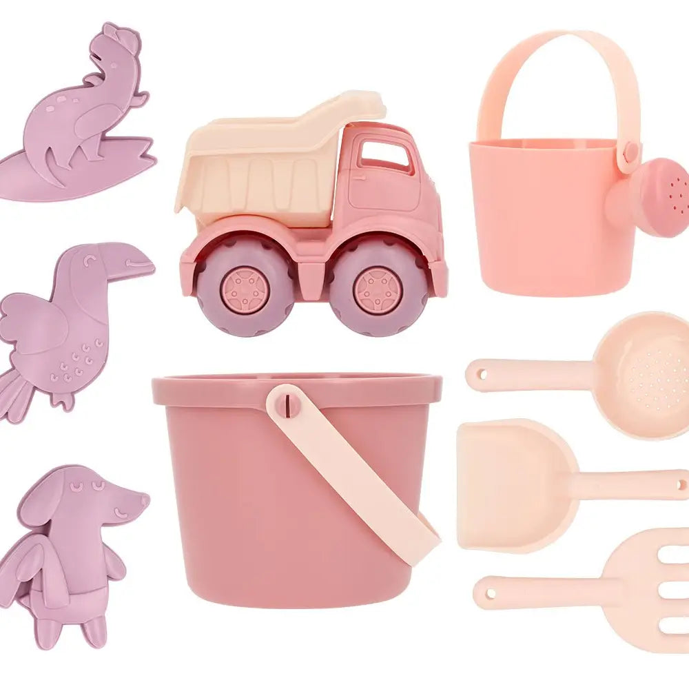 Monnëka Beach Toy Set "Old Rose" (9 Pieces)