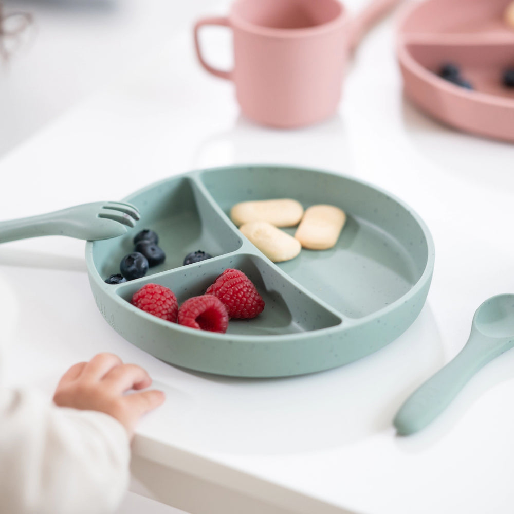 Kikkaboo Sadalītais šķīvis ar piesūcekni – Sage