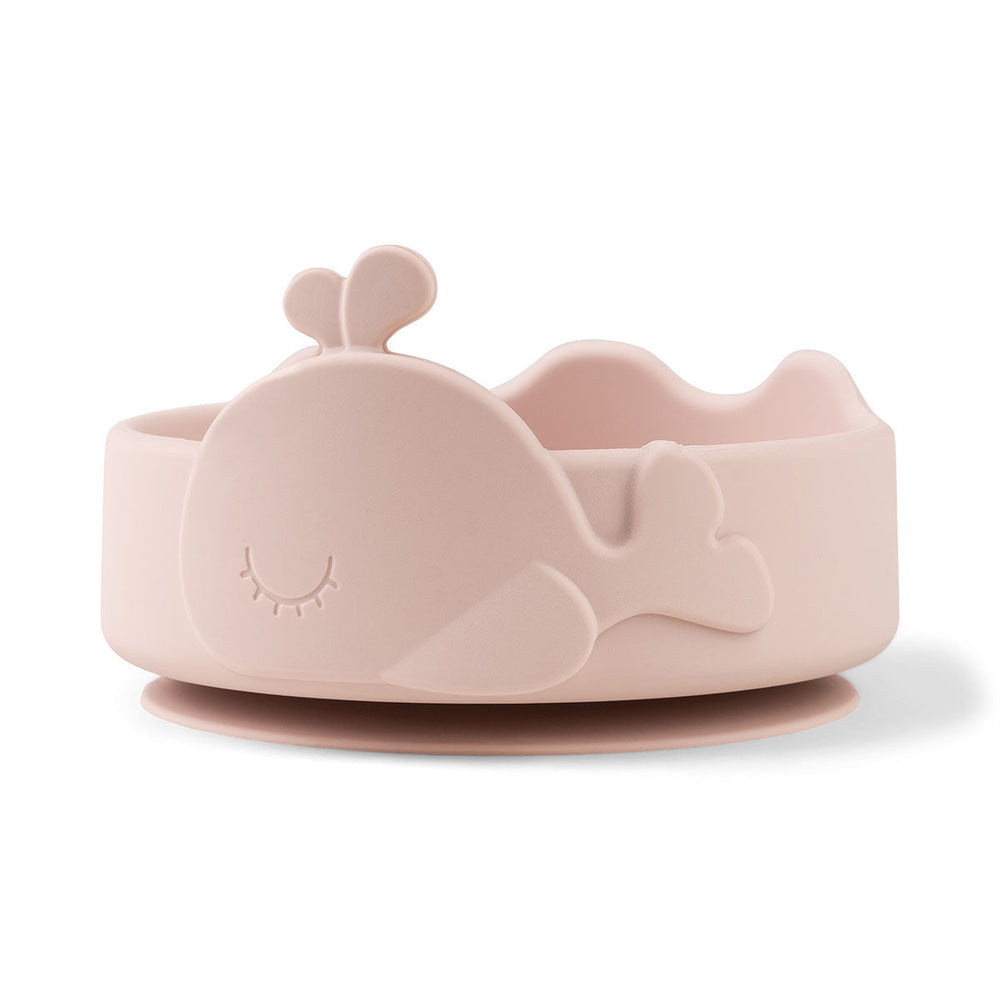 Done by Deer Silicone Stick&Stay Bowl & Baby Spoon Wally, Powder