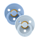 BIBS Colour Pacifiers, 2-Pack – Sky Blue/Baby Blue
