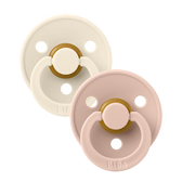 BIBS Colour knupīšu komplekts (2 gab.) – Ivory/Blush