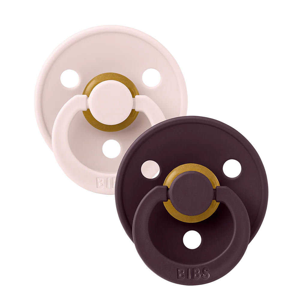 BIBS Colour knupīšu komplekts (2 gab.) – Petal/Plum