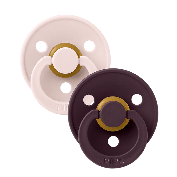 BIBS Colour knupīšu komplekts (2 gab.) – Petal/Plum