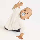 BIBS STUDIO Colour knupīšu komplekts (2 gab.) - Polka Baby Blue/Steel Blue