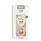 BIBS Colour Anatomical knupīšu komplekts (2 gab.) - Ivory/Blush
