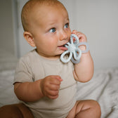 BabyOno silicone teether Flower - Blue