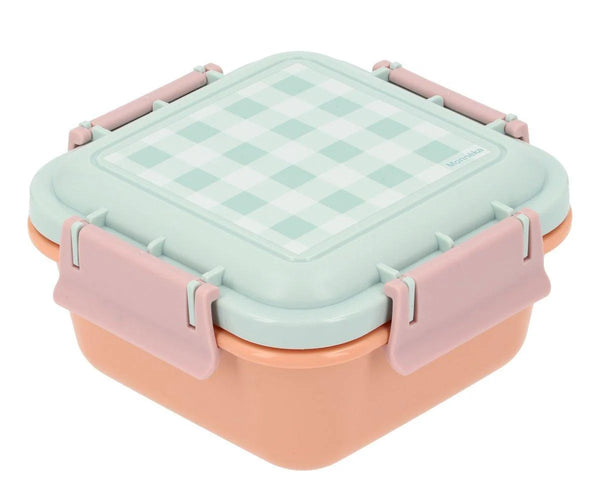 Monnëka lielā pusdienu kārbiņa “Apricot-Vichy Aqua”