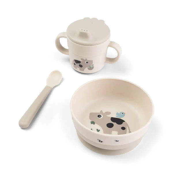 Done by Deer barošanas komplekts "Foodie First Meal Set", smilšu krāsā