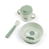 Done by Deer barošanas komplekts "Foodie First Meal Set", zaļā krāsā
