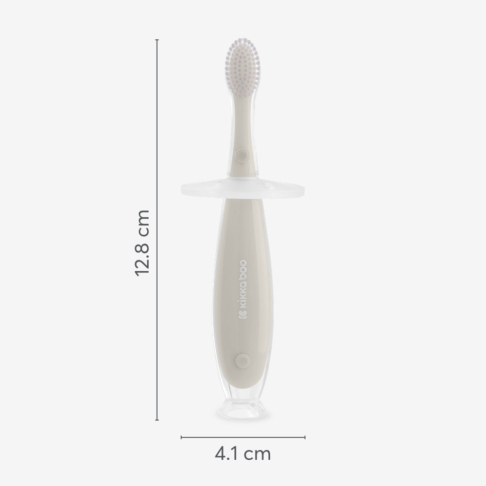 Kikkaboo Silicone Toothbrush Softy - Sand