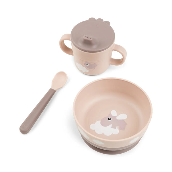 Done by Deer barošanas komplekts "Foodie First Meal Set", pūderkrāsā