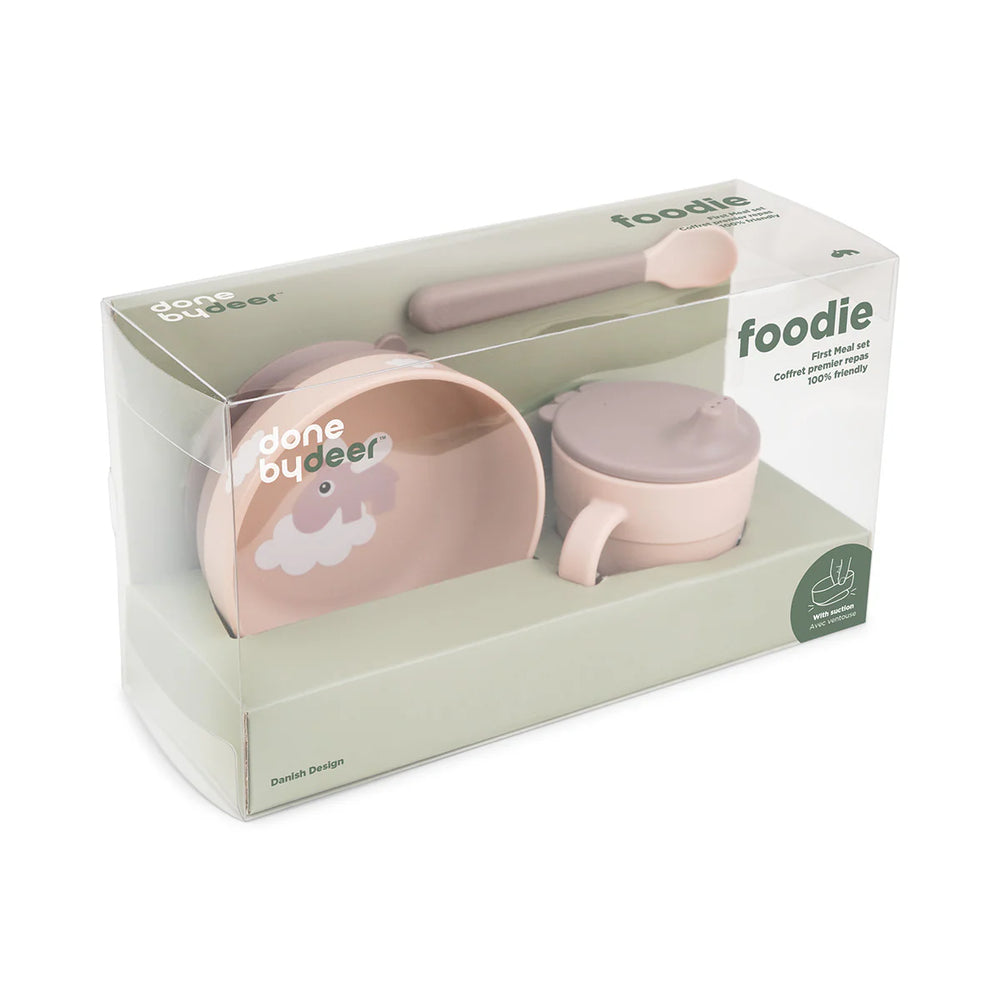 Done by Deer barošanas komplekts "Foodie First Meal Set", pūderkrāsā