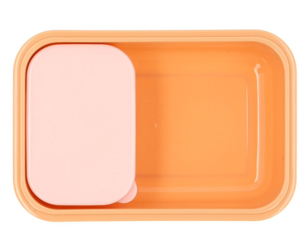Monnëka Bento pusdienu kārbiņa “Apricot-Vichy Aqua”