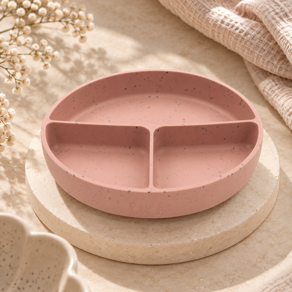Kikkaboo Divided Suction Plate - Blush