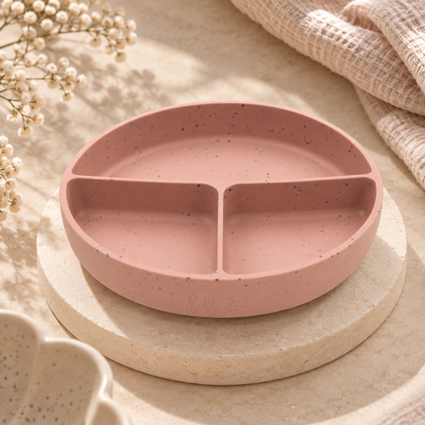 Kikkaboo Sadalītais šķīvis ar piesūcekni - Blush