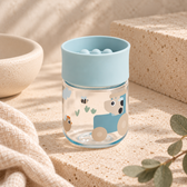 Done by Deer mācību krūzīte 360° „Tiny Farm” – zilā krāsā