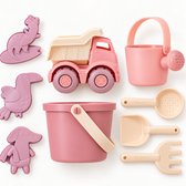 Monnëka Beach Toy Set "Old Rose" (9 Pieces)