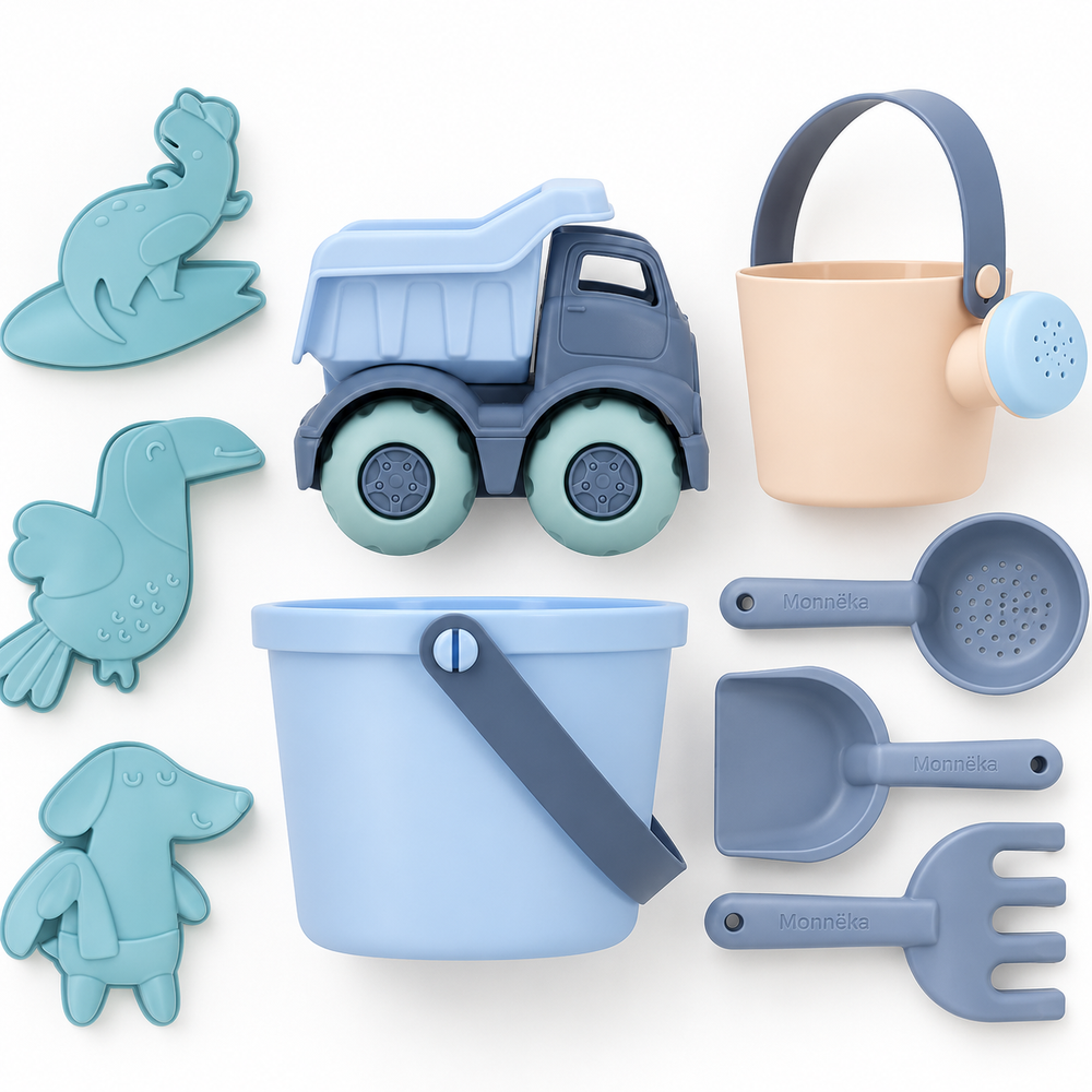 Monnëka Beach Toy Set "Serenity Blue" (9 Pieces)