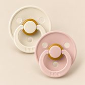 BIBS Colour knupīšu komplekts (2 gab.) – Ivory/Blush