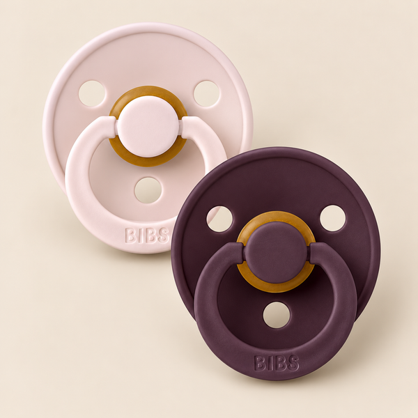 BIBS Colour knupīšu komplekts (2 gab.) – Petal/Plum