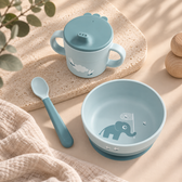 Done by Deer barošanas komplekts "Foodie First Meal Set", zilā krāsā